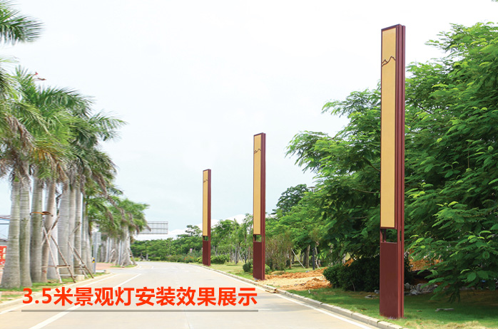 QDJGDZ-034特色新中式仿雲石庭院好色先生网站入口柱安裝效果圖